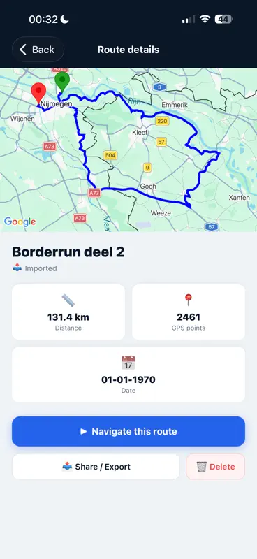 GPX navigate mit Google Maps screenshot 1 of 2