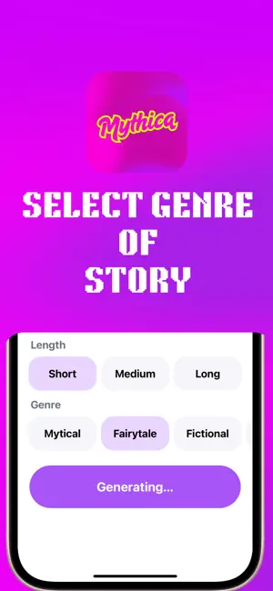 Mythica - AI Stories generator screenshot 3