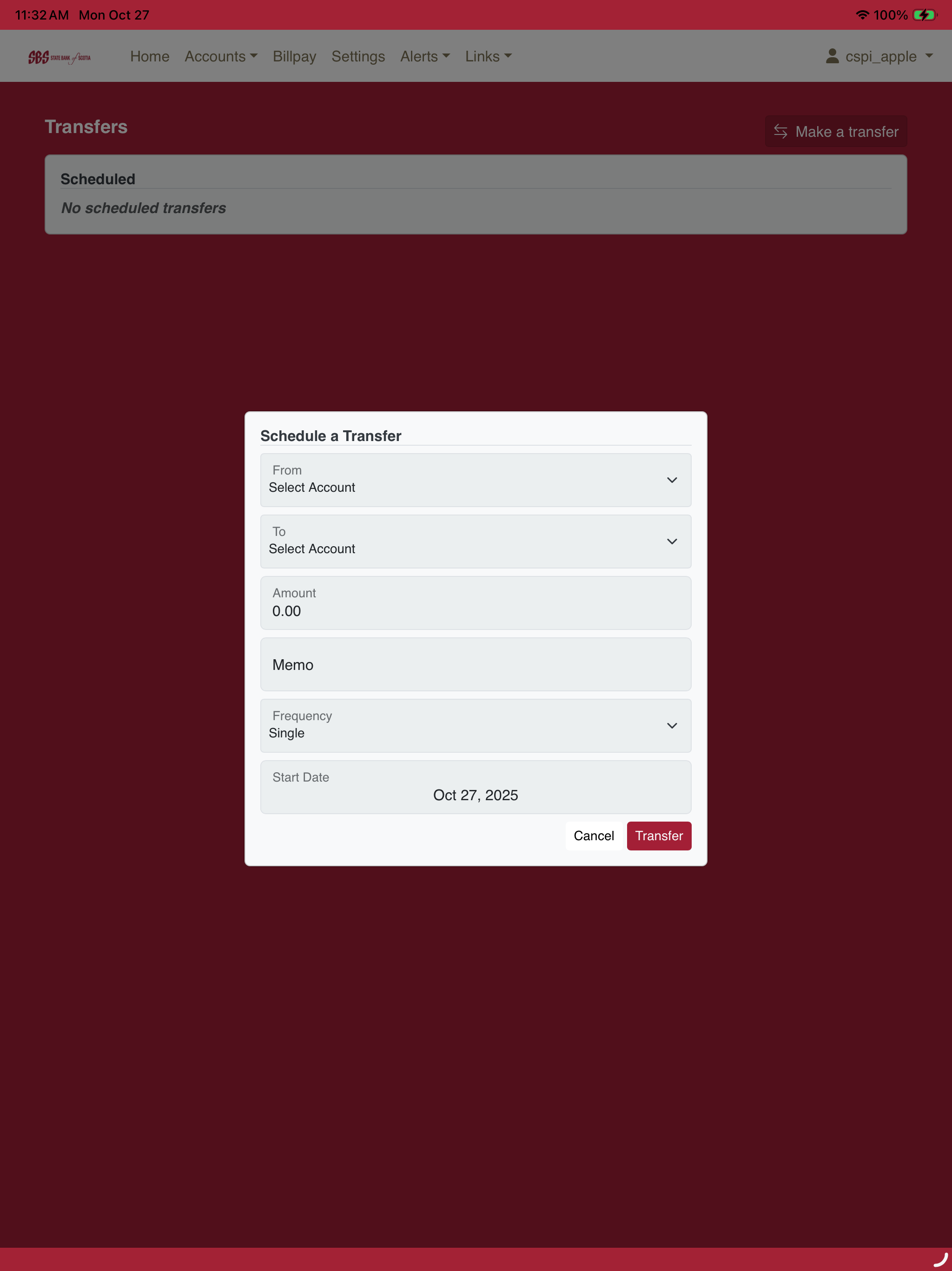 State Bank of Scotia Mobile screenshot 9