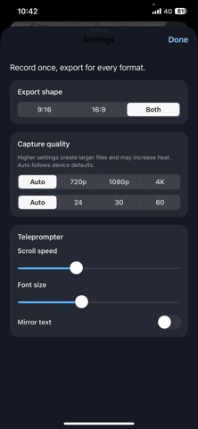 PromptCut Pro iPhone screenshot