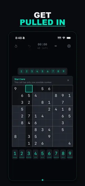 Gravity Sudoku screenshot 1