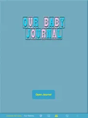 our baby journal ipad bildschirmfoto 1