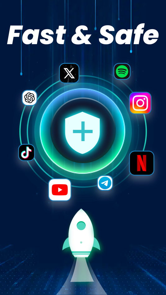 #1. Go VPN - Fast & Secure (iOS) By: Offline Music Limited