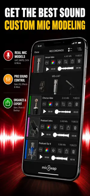 MicSwap: Microphone Recording screenshot 2