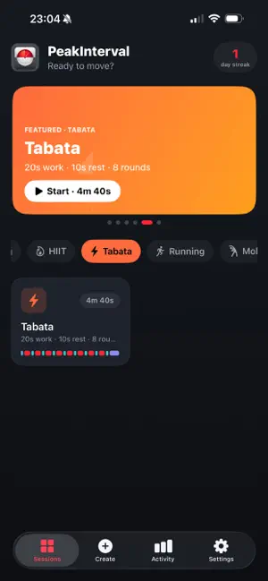 PeakInterval: HIIT Timer screenshot 2