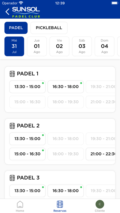 Sunsol Padel Club Screenshot
