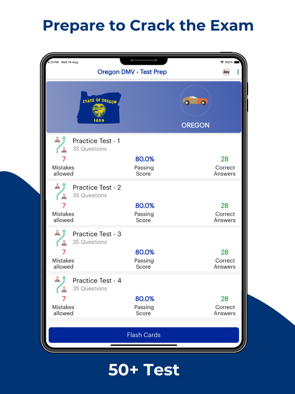 Oregon DMV Permit Practice iPad screenshot 3 - Education app