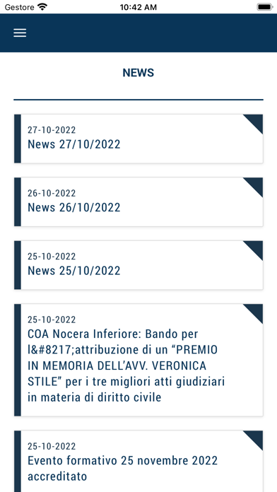 Ordine Avvocati Benevento Screenshot