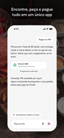 Ailo: IA de delivery do iFood iPhone screenshot 7