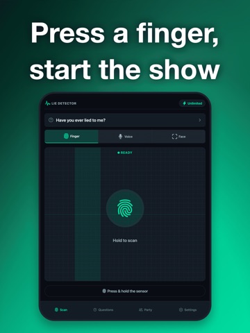 Lie Detector・Truth Scanner iPad screenshot