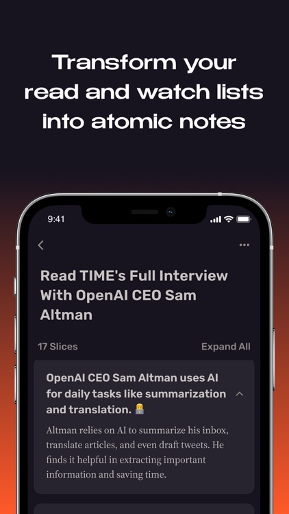 Samurai ‣ Get Insights Faster