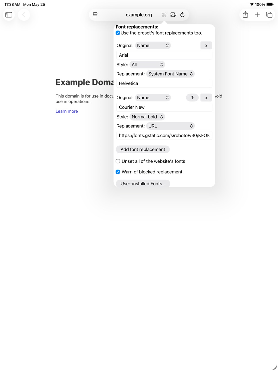 iPad screenshot