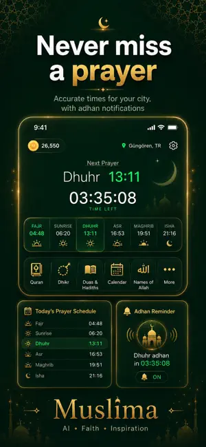 Muslimia: Prayer Times, Quran screenshot 2
