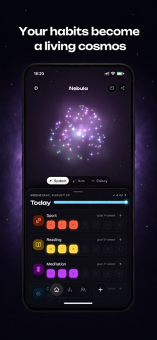 Nebula: Habit Tracker iPhone screenshot