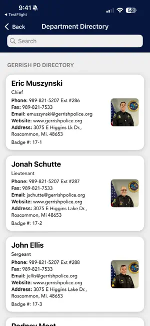 Gerrish Police Department screenshot 2