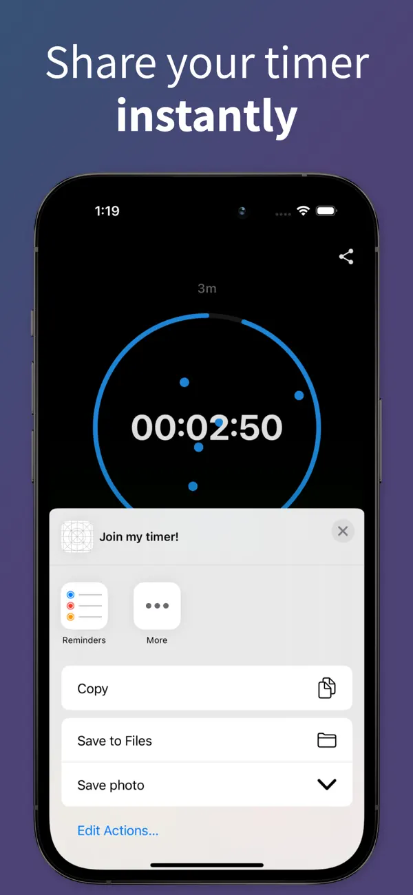 #1. ShareMyTimer (iOS) Av: Adit Gupta