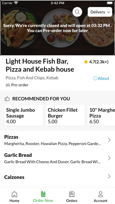 Light House Fish Bar Pizza Screenshot