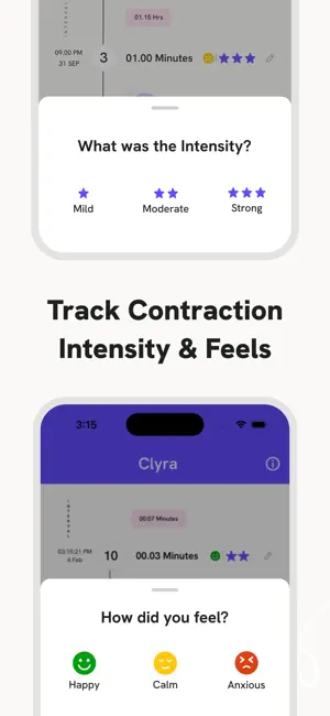 Contraction Timer · Tracker screenshot 4