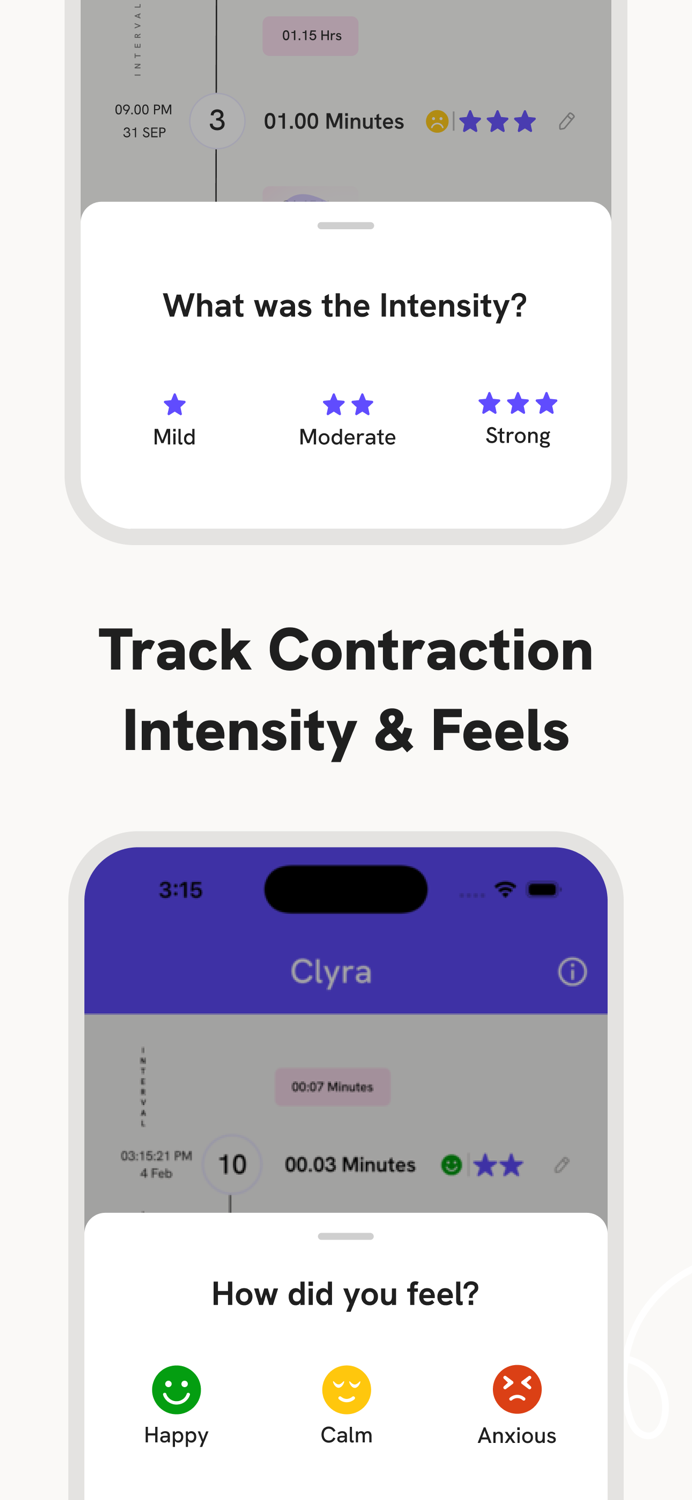Contraction Tracker - Clyra