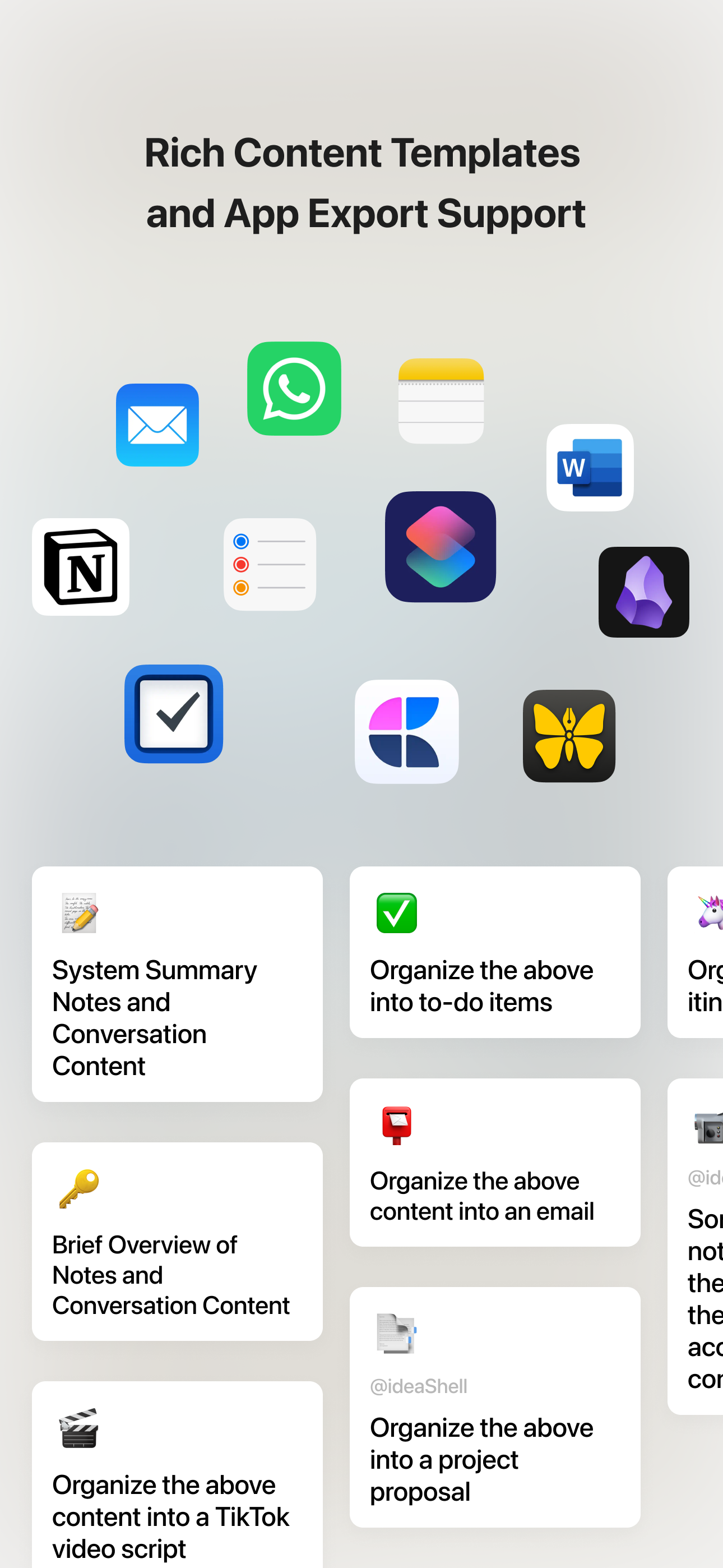 ideaShell - AI Voice Notes