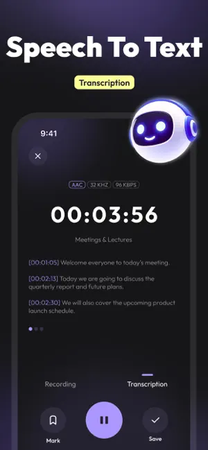 PureRecord - Speech to Text screenshot 2