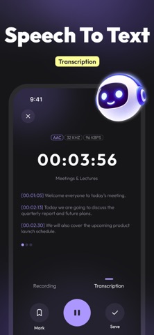 PureRecord - Speech to Text Screenshot 2 of 4