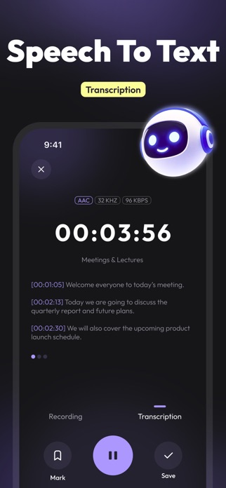 PureRecord - Speech to Text Screenshot 2 of 4