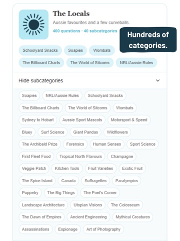 Larrikin Trivia iPad screenshot