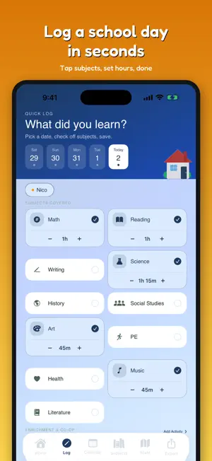 Homeschool Wizard screenshot 2