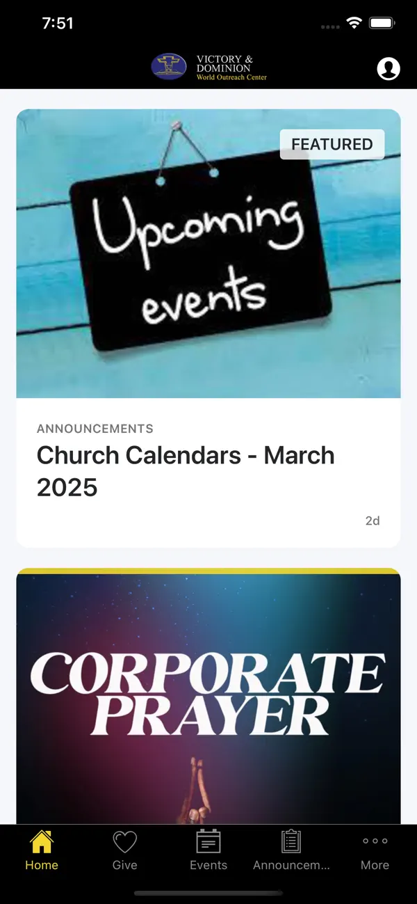 Screenshot #1 pour Victory and Dominion Church