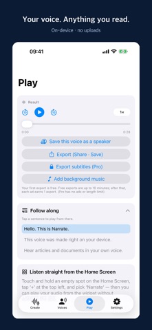 Narrate - My Voice Screenshot 1 of 10