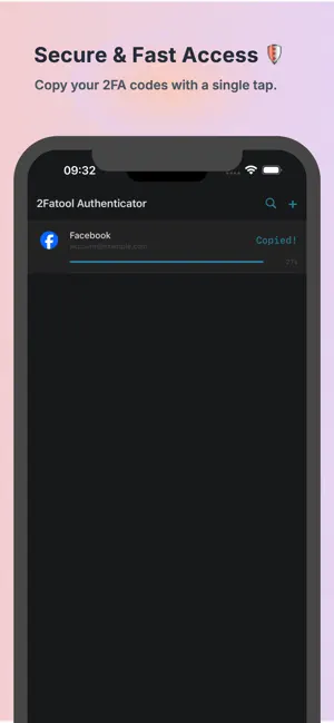 2Fatool Authenticator App screenshot 2