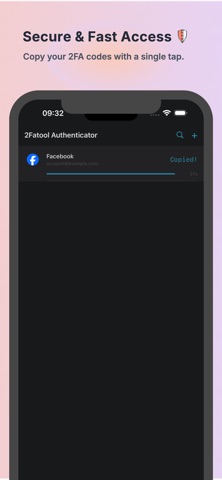 2Fatool Authenticator App Screenshot 2 of 3