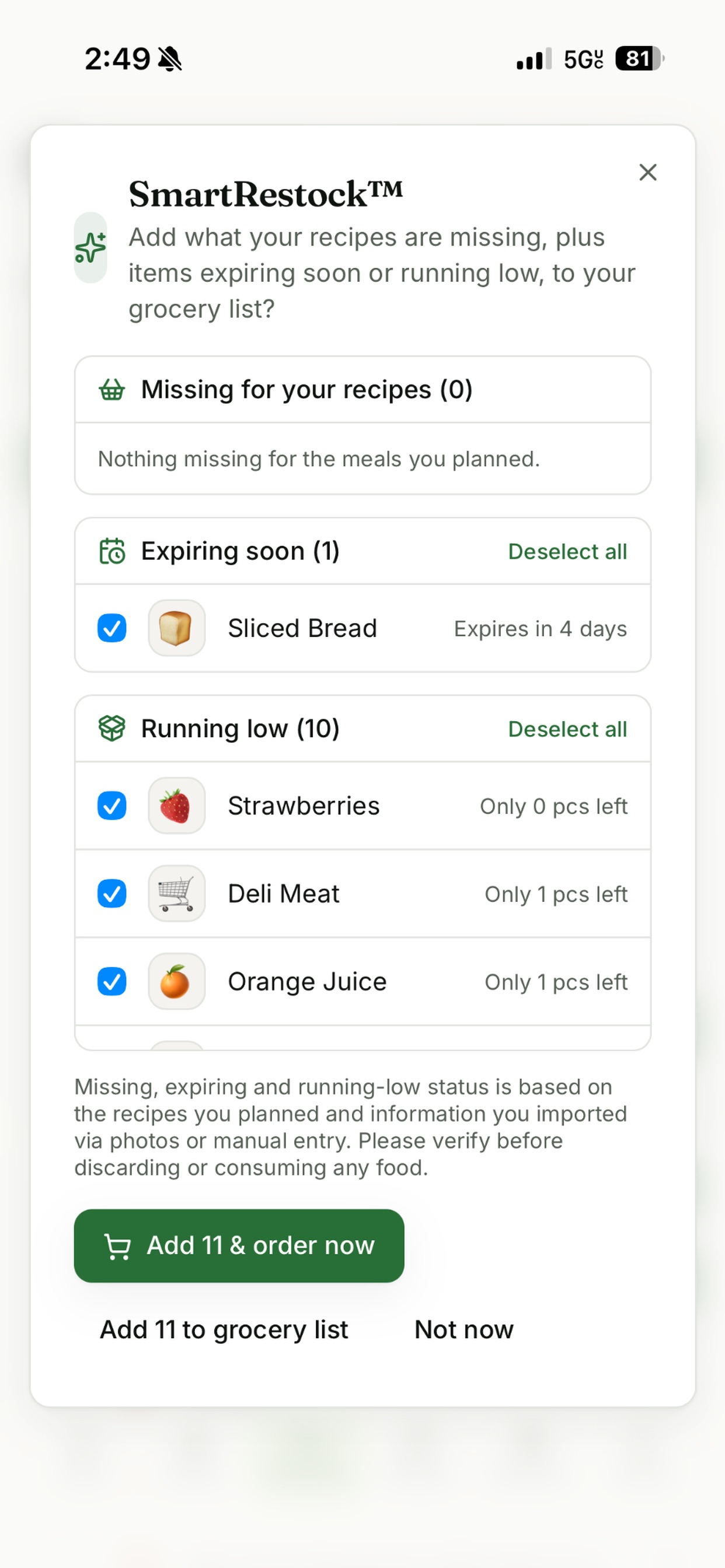Screenshot 1 of KitchenLoopAI