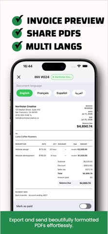 konnach: Easy Invoice Maker Screenshot 1 of 3