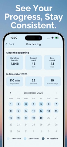 Handflow - Stress Relief Guide iPhone screenshot