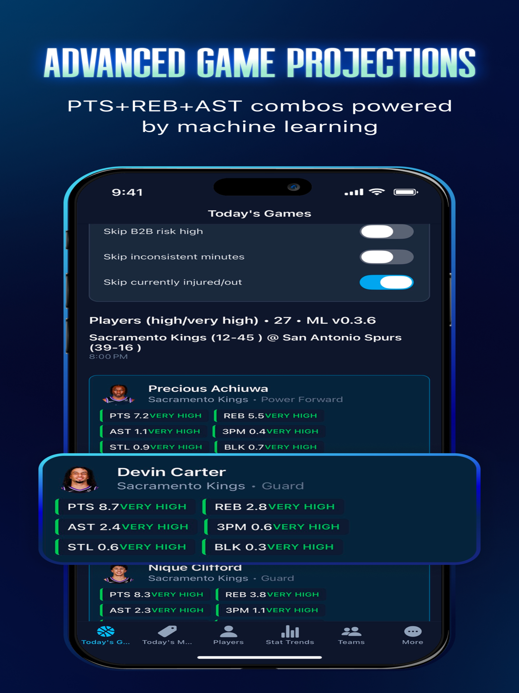 ClutchBasket: Player Props screenshot 17