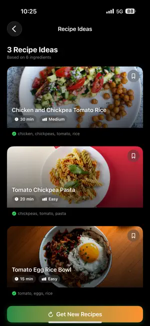 SnapCook: AI Recipe Ideas screenshot 1