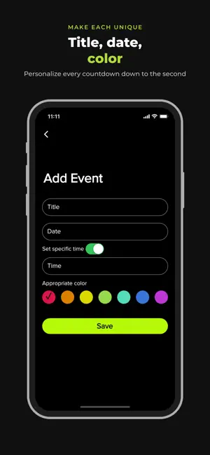 Countdown: Event Timer & Days screenshot 3