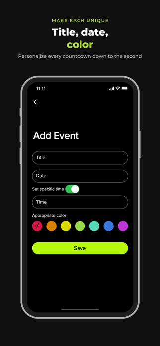 Countdown: Event Timer & Days Screenshot 3 of 5