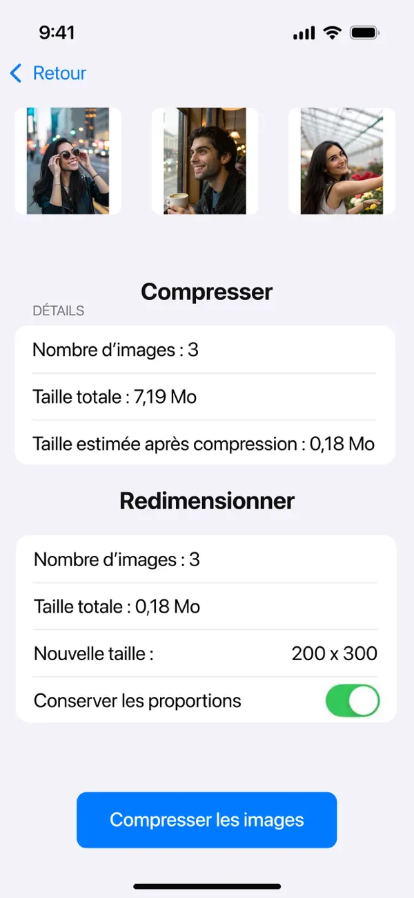 Screenshot #2 pour Compresser Photo Sans Perte