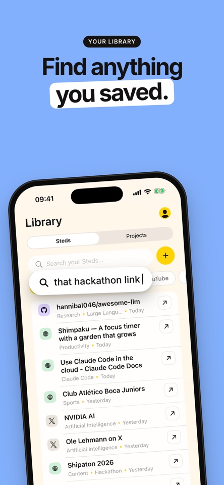 Sted: Save & Summarize Links screenshot 5