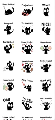 kuro nyanko congrats app screenshot