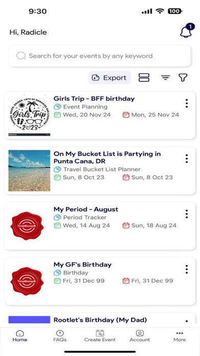 TimeStampR Woman Screenshot