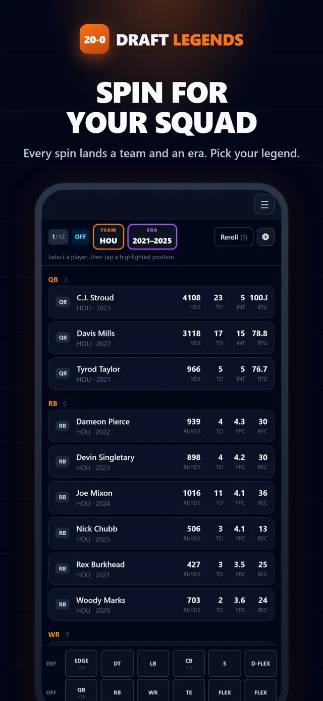 20-0.com: Draft Legends screenshot 2