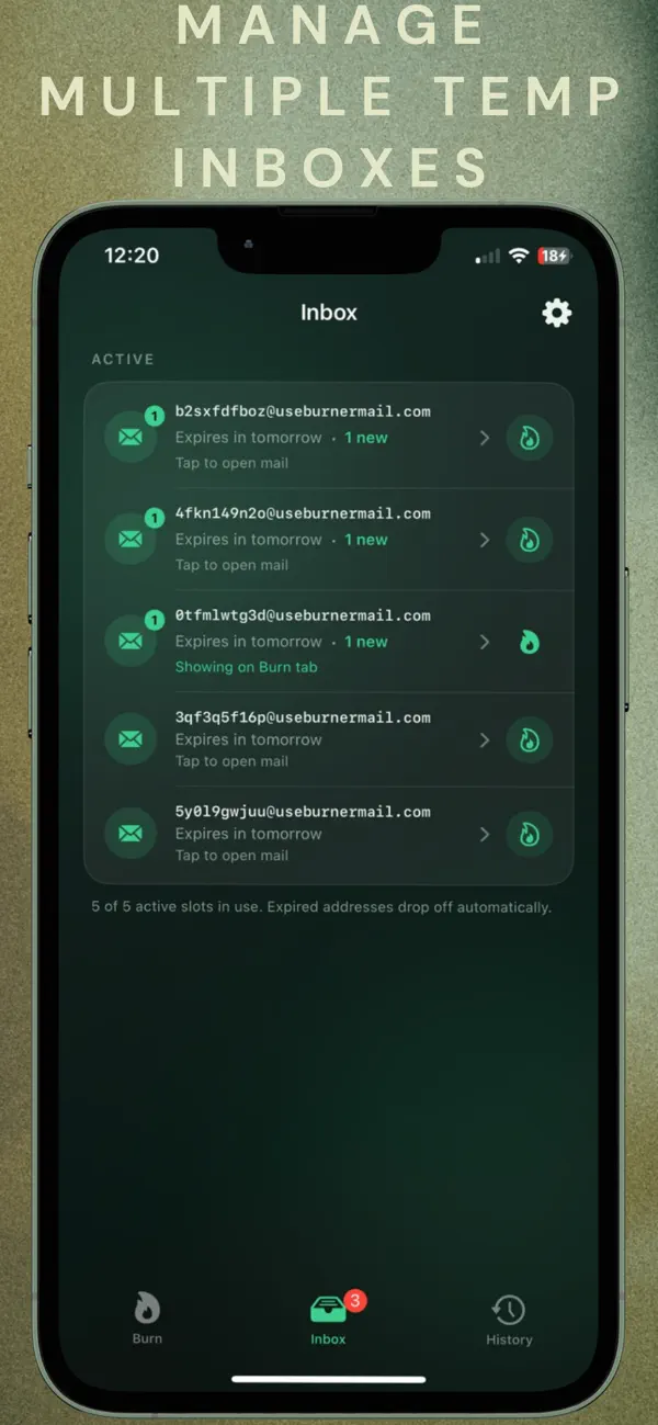 #1. UseBurner Mail: Temp Email (iOS) De: Adrian Pompa Pena