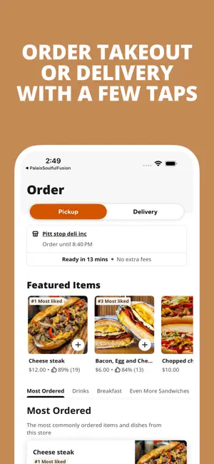Pitt Stop Deli Inc screenshot 1