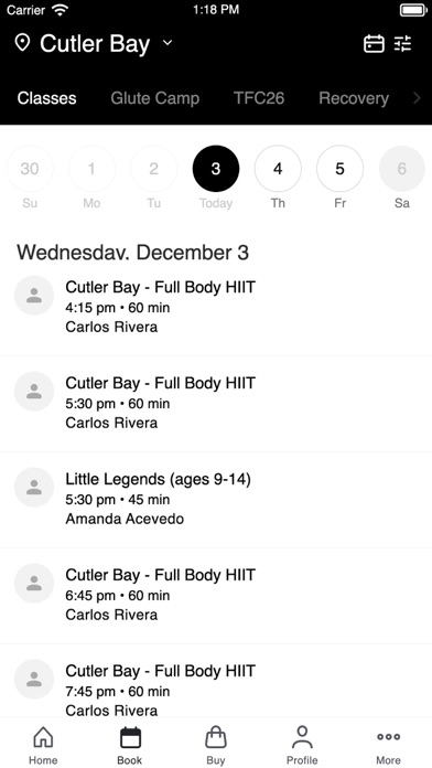 Screenshot #2 pour Legendary Fitness Miami LLC