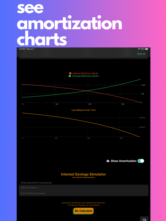 Ultimate Loan Calculator iPad screenshot 5 - Finance app