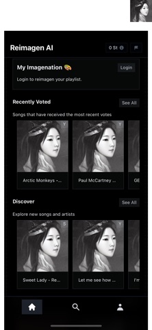 Reimagen AI: Music to Art iPhone screenshot